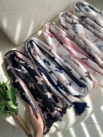 شال پلیسه طرحدار نخی پروانه عمده خدادوست رشت