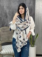 شال پلیسه طرحدار نخی پروانه عمده خدادوست رشت