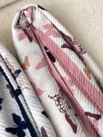 شال پلیسه طرحدار نخی پروانه عمده خدادوست رشت