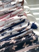 شال پلیسه طرحدار نخی پروانه عمده خدادوست رشت