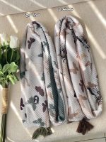 شال پلیسه طرحدار نخی پروانه عمده خدادوست رشت