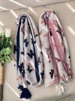 شال پلیسه طرحدار نخی پروانه عمده خدادوست رشت