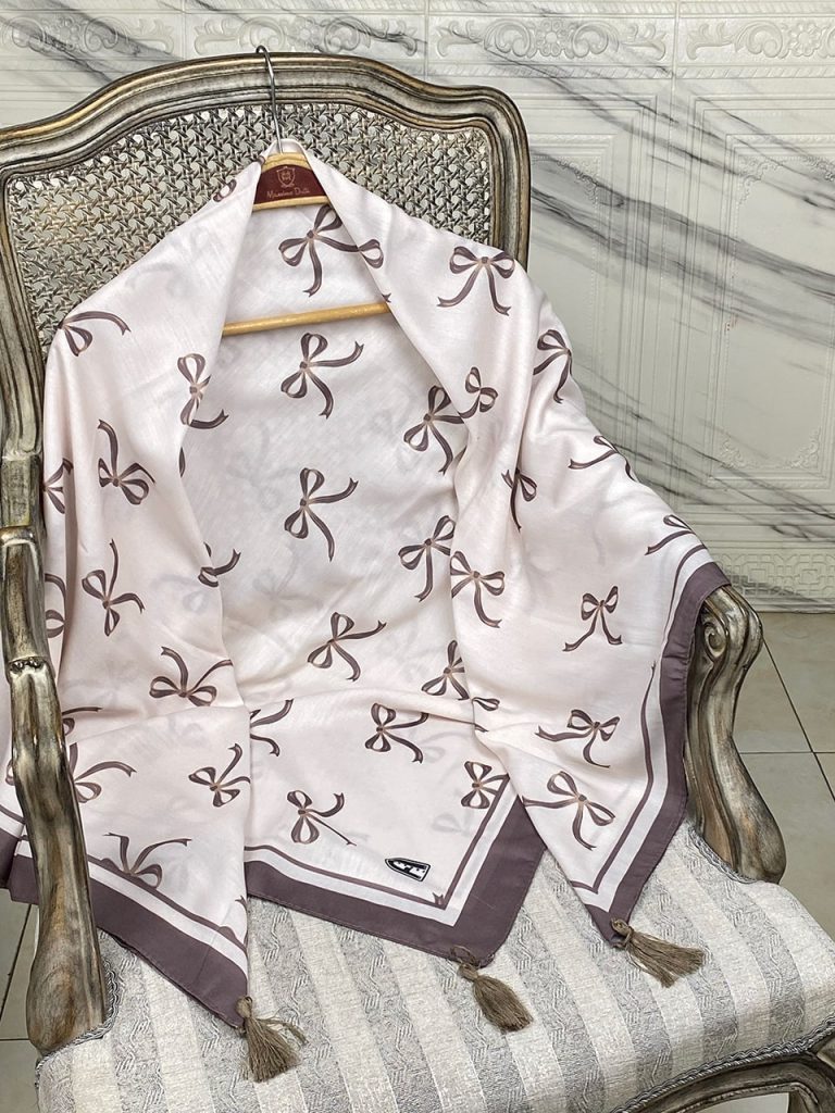 روسری نخی قواره 140 پاپیون عمده خدادوست رشت