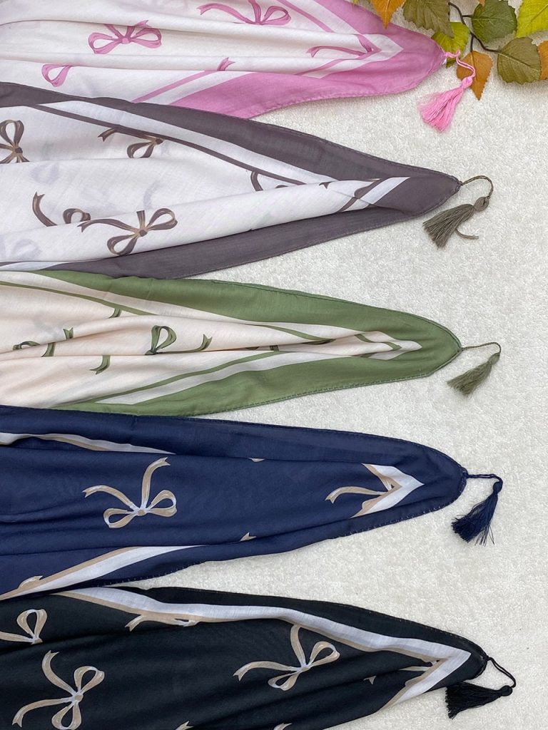 روسری نخی قواره 140 پاپیون عمده خدادوست رشت