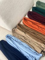 شال وارداتی پاییزه دور منجوق کار شده عمده خدادوست رشت