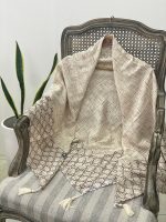 روسری نخی قواره 140 طرحدار عمده خدادوست رشت