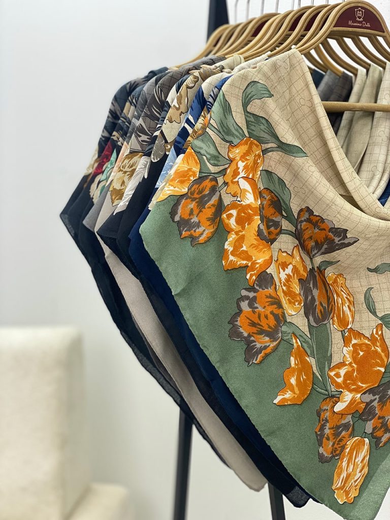 روسری طرحدار سیا اسکارف عمده خدادوست رشت