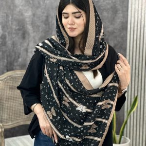 شال پلیسه طرحدار پاپیون عمده خدادوست رشت