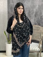شال پلیسه طرحدار پاپیون عمده خدادوست رشت