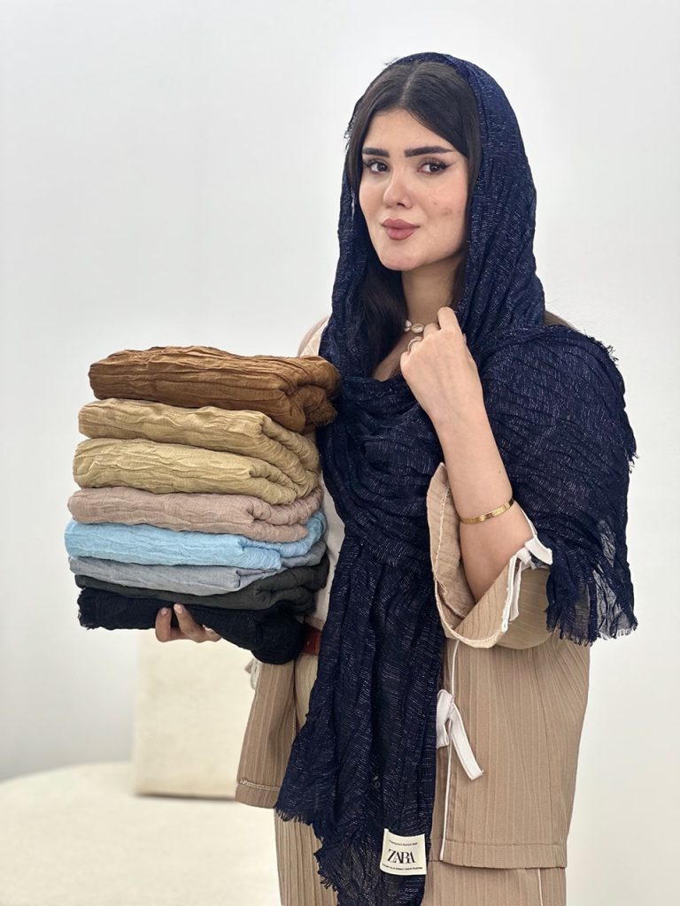 شال دور ریش زارا لمه دار رشت عمده خدادوست