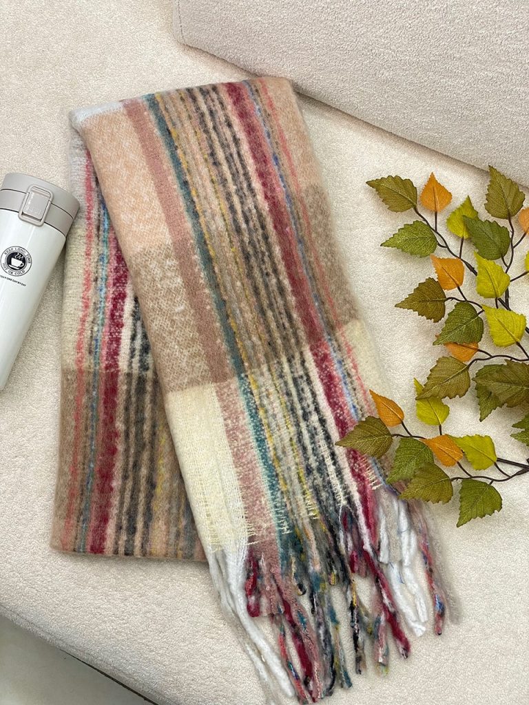 بیگ اسکارف پشمی آبرنگی عمده خدادوست رشت