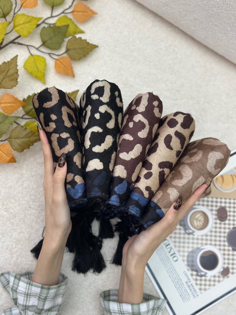 شال مخمل پلنگی عمده خدادوست رشت