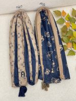 شال مخمل میکس سرمه ای (1823) - Image 6