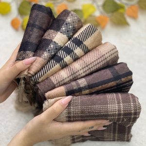 شال مخمل چهار خونه طرحدار رشت عمده خدادوست