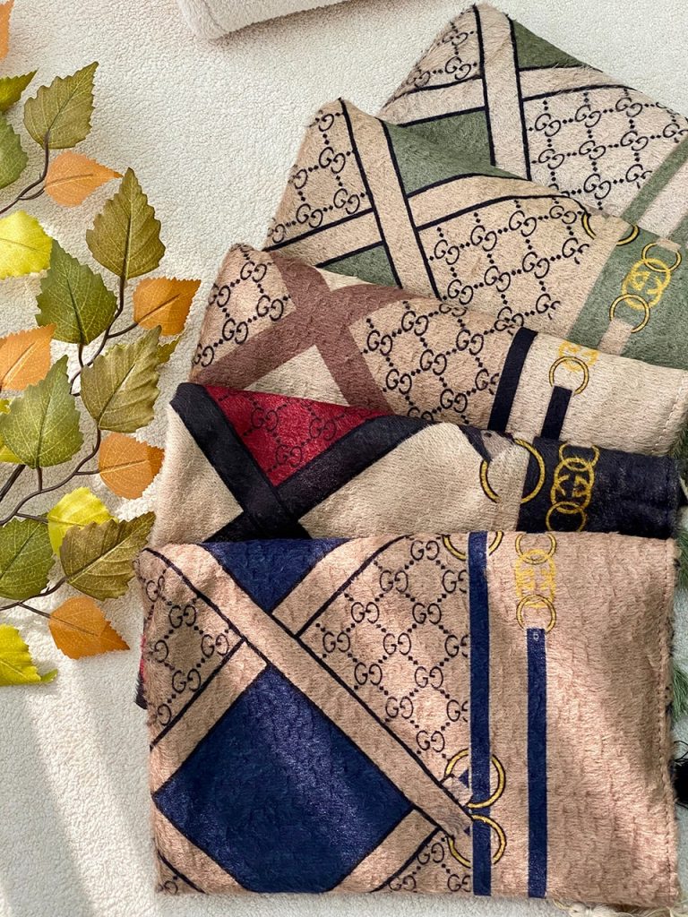 شال مخمل گوچی لوزی رشت عمده خدادوست