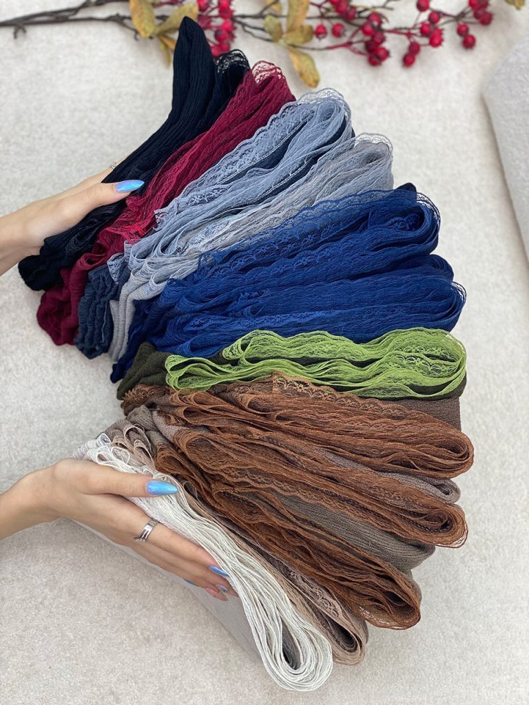 شال دور دانتل پاییزه عمده خدادوست رشت