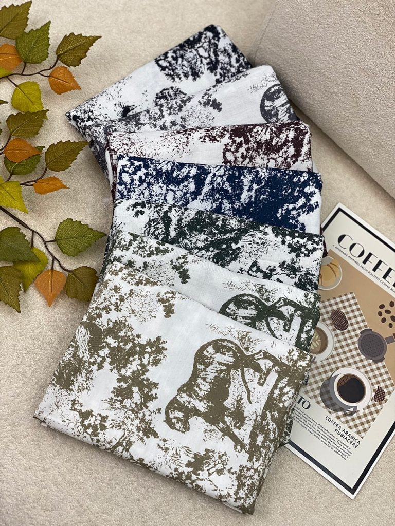 شال موهر سبک طرحدار جنگل عمده خدادوست رشت