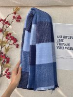 شال موهر پشمی چهارخونه بیگ اسکارف عمده خدادوست رشت