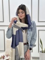 شال موهر پشمی چهارخونه بیگ اسکارف عمده خدادوست رشت