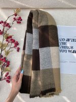 شال موهر پشمی چهارخونه بیگ اسکارف عمده خدادوست رشت