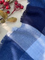 شال موهر پشمی چهارخونه بیگ اسکارف عمده خدادوست رشت