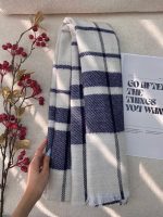 شال موهر پشمی چهارخونه بیگ اسکارف عمده خدادوست رشت