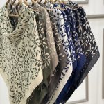 روسری قواره 100 مادرانه گل ریز عمده خدادوست رشت