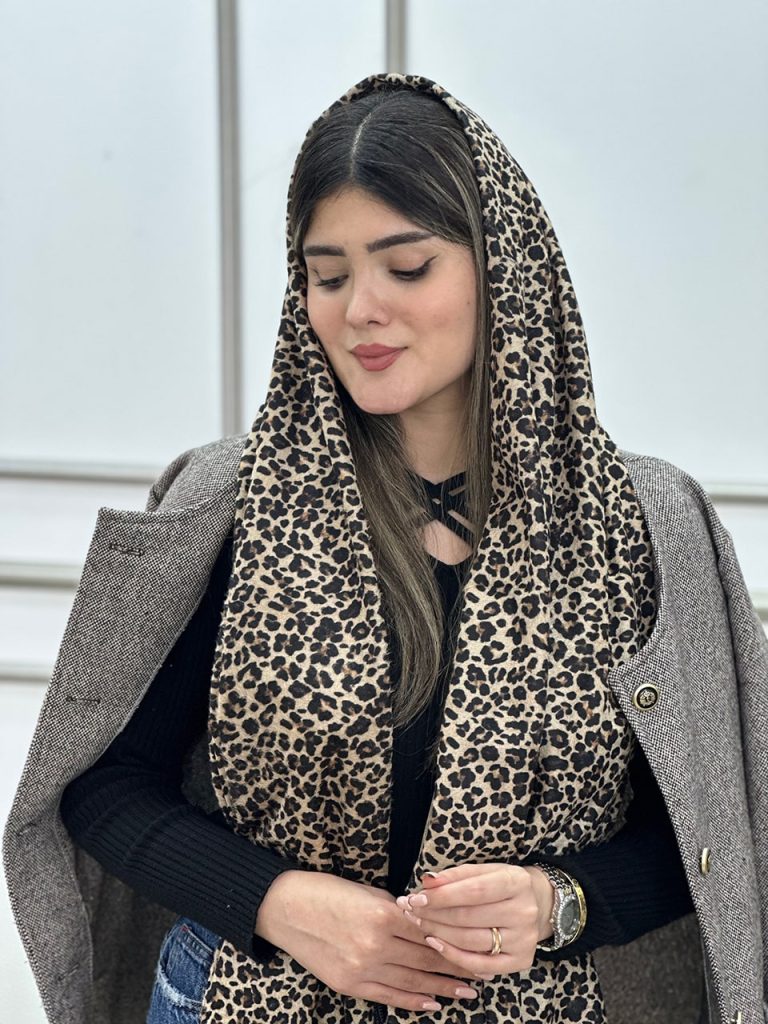 شال مخمل پلنگی ریز موهر عمده خدادوست رشت