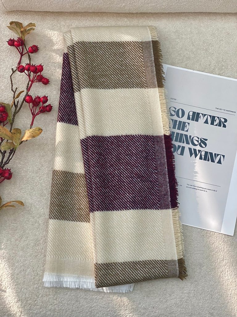 شال موهر پشمی خطی عمده خدادوست رشت