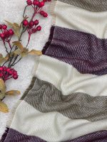 شال موهر پشمی خطی عمده خدادوست رشت