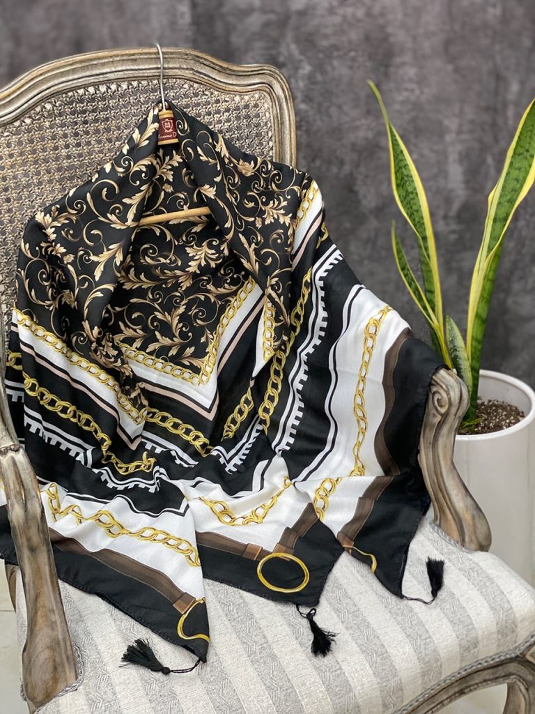 روسری نخی قواره135 پاییزه فرانلند رشت