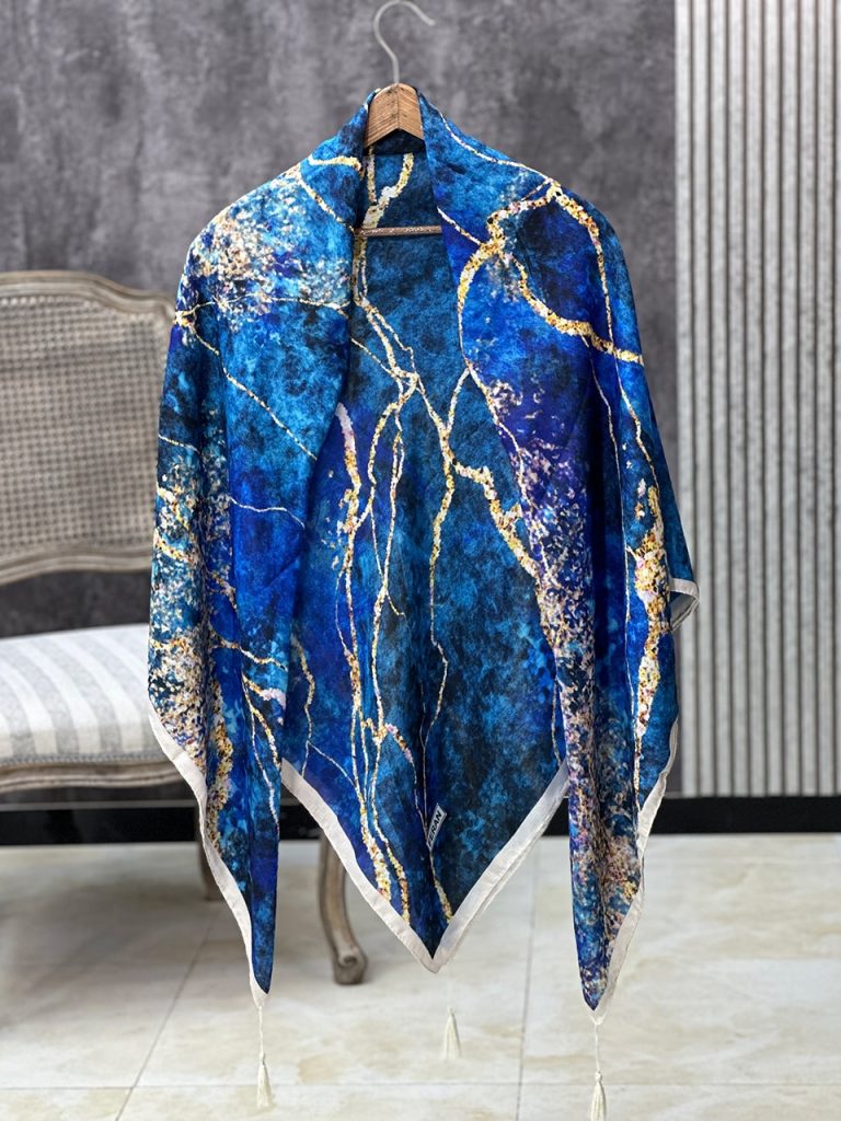 روسری نخی قواره 135 پاییزه عمده خدادوست رشت