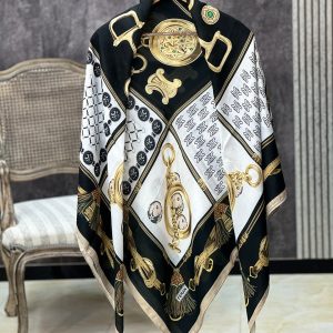 روسری نخی قواره 135 پاییزه عمده خدادوست رشت