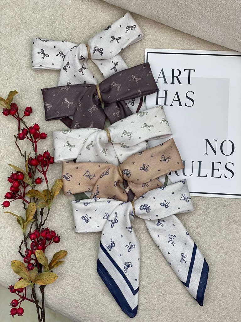 مینی اسکارف نخی لمه دار عمده خدادوست رشت