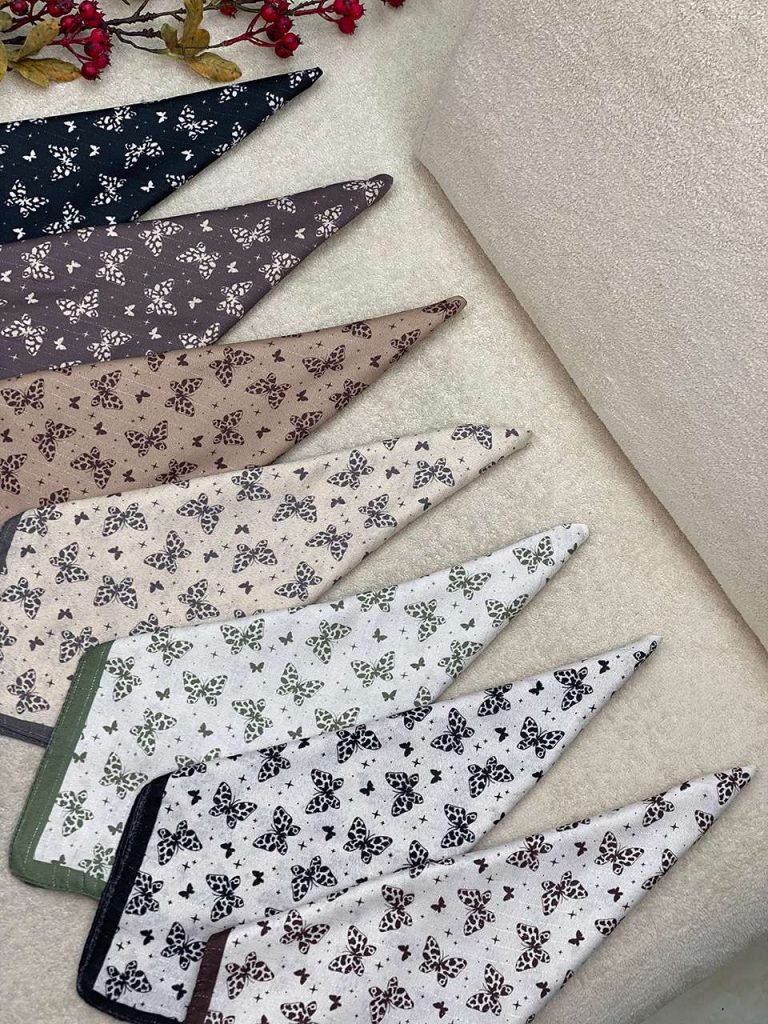 مینی اسکارف نخی پروانه عمده خدادوست رشت