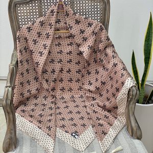 روسری سیا اسکارف قواره 140 پاپیون عمده خدادوست رشت