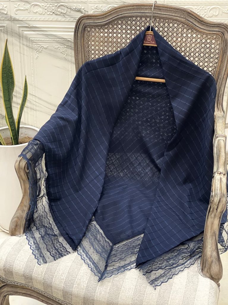 روسری دور دانتل نخی عمده خدادوست رشت