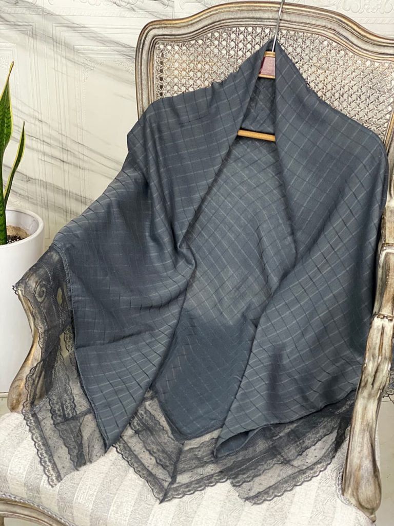 روسری دور دانتل نخی عمده خدادوست رشت