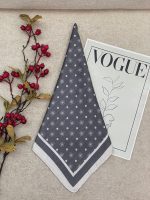 مینی اسکارف لمه دار گل عمده خدادوست رشت