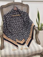 روسری قواره 125 سوپر نخ طرحدار عمده خدادوست رشت