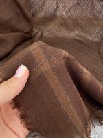 روسری لنین لمه دار قواره 140 بزرگ نخی رشت عمده خدادوست