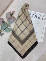 روسری نخی ژاکارد چهار خونه قواره 100 فرانلند رشت عمده خدادوست