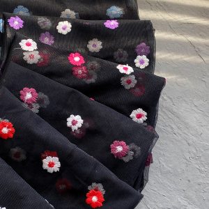 مینی اسکارف تور گل بنفشه عمده خدادوست رشت