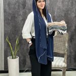 شال دور مرواریدی کوپرا مجلسی عمده رشت خدادوست