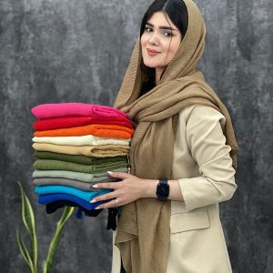 شال پلیسه نخ پنبه عمده رشت خدادوست