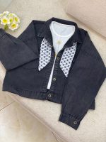 کراپ کت جین کاغذی لی ذغالی لباس رشت عمده خدادوست