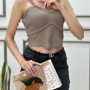 نیم تنه کراپ نخ پنبه یقه دلبری رشت عمده خدادوست