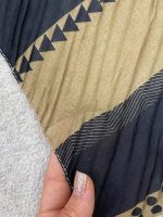 شال سوپرنخ کرم مشکی رشت عمده خدادوست