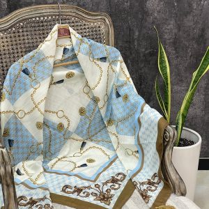 روسری قواره 140 نخی عمده خدادوست رشت