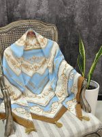 روسری قواره 140 نخی عمده خدادوست رشت